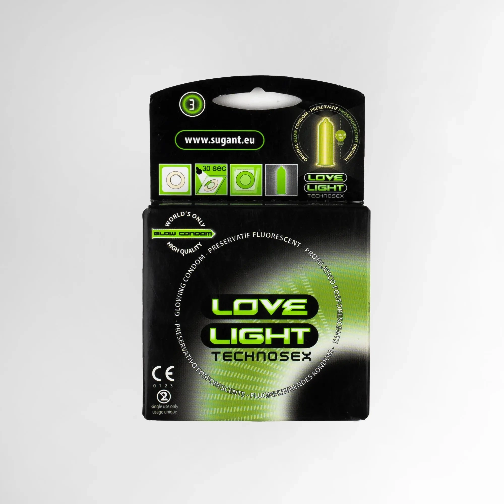 Love Light Glow Condom - Pack of 3