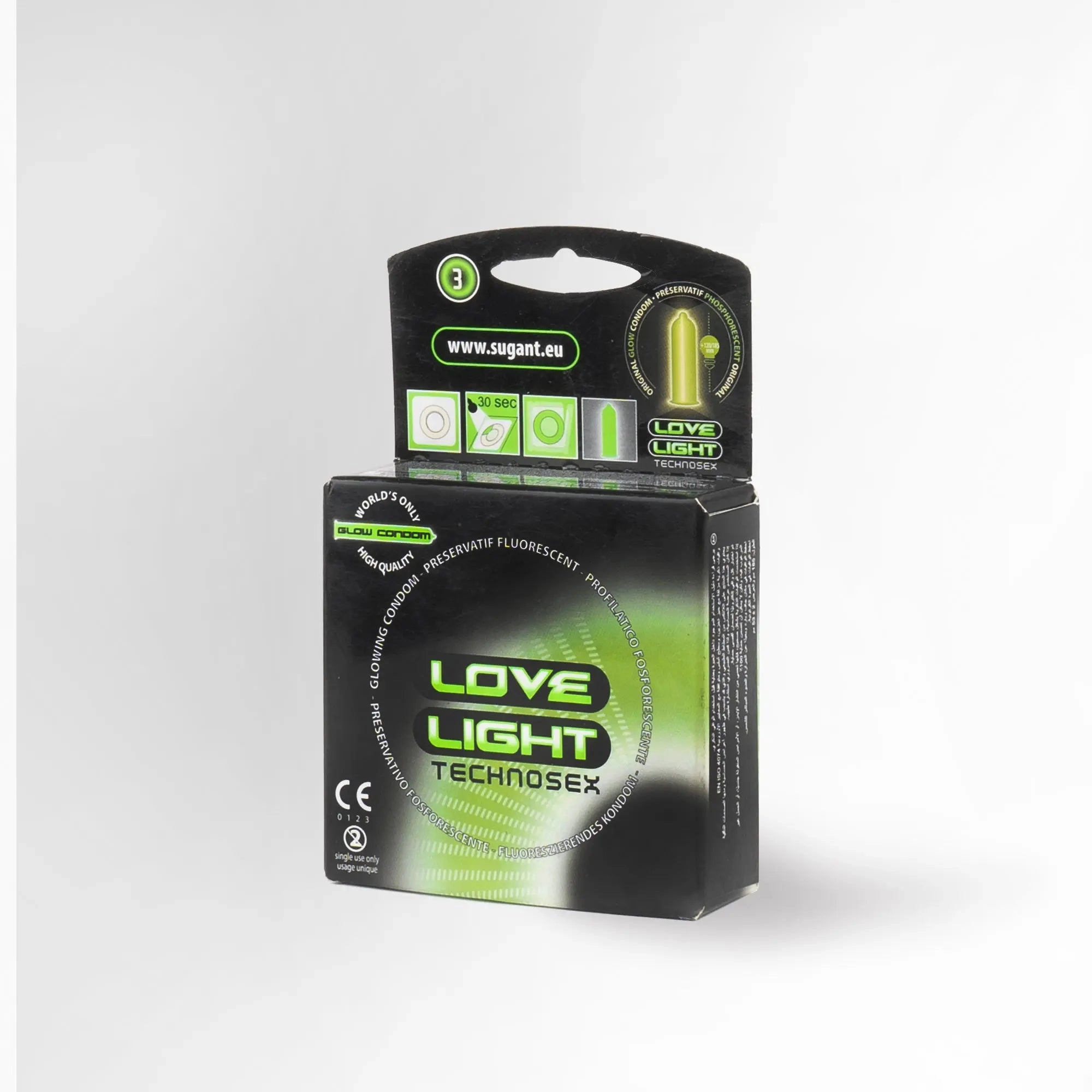 Love Light Glow Condom - Pack of 3