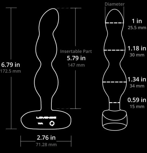 LOVENSE RIDGE ROTATING AND VIBRATING ANAL BEADS