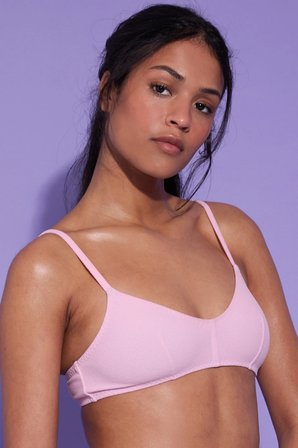 Lucy Wireless Bikini Top Pink