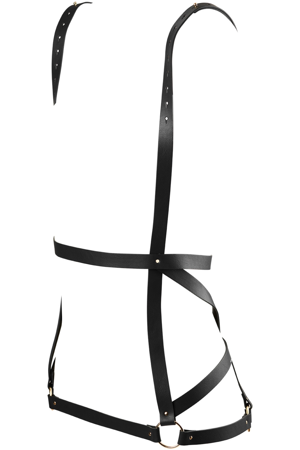 Maze Vegan Leather Arrow Harness Dress