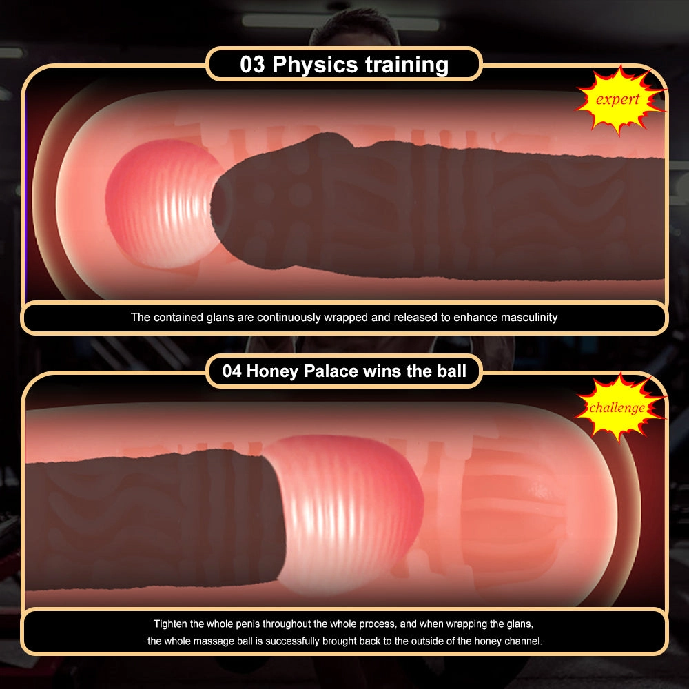 Men Masturbators Massage Ball Sucking Real Vagina Male Masturbation Cup Pussy Pocket Sex Toys