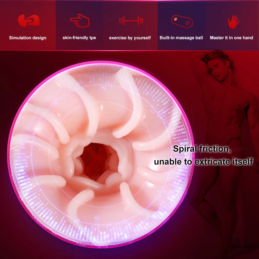 Men Masturbators Massage Ball Sucking Real Vagina Male Masturbation Cup Pussy Pocket Sex Toys