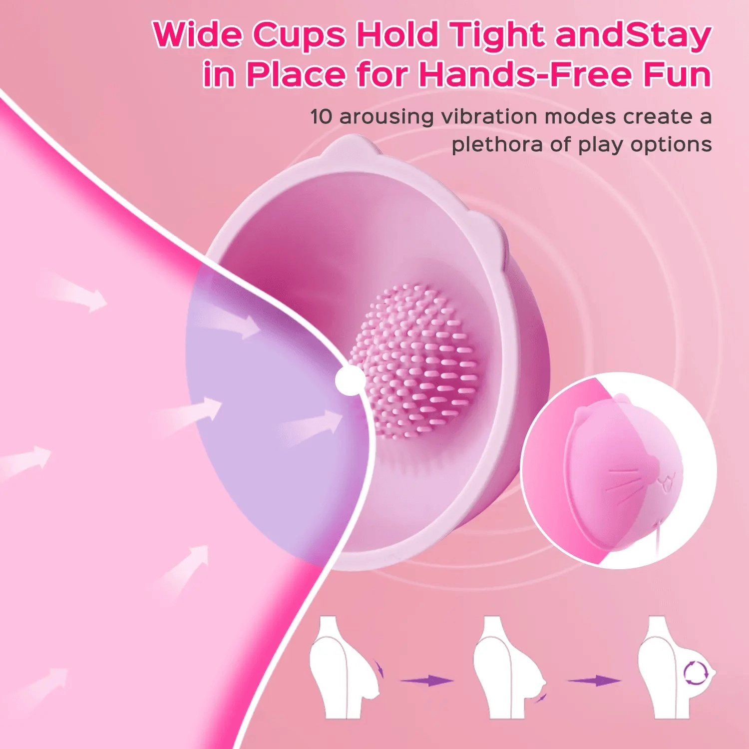 Meow - Wearable Vibrating Nipple Massager