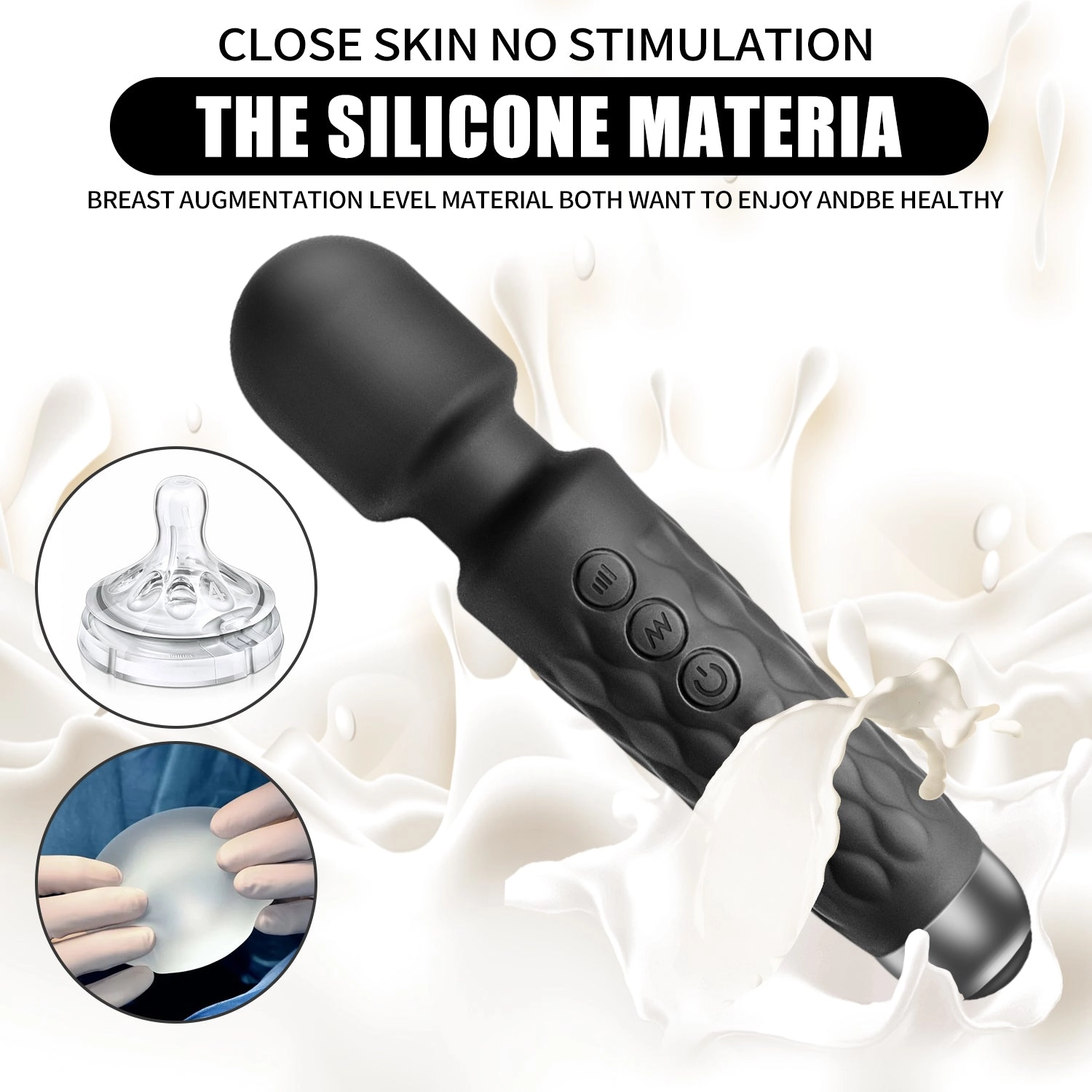 Microphone Silicone Wand Vibrator