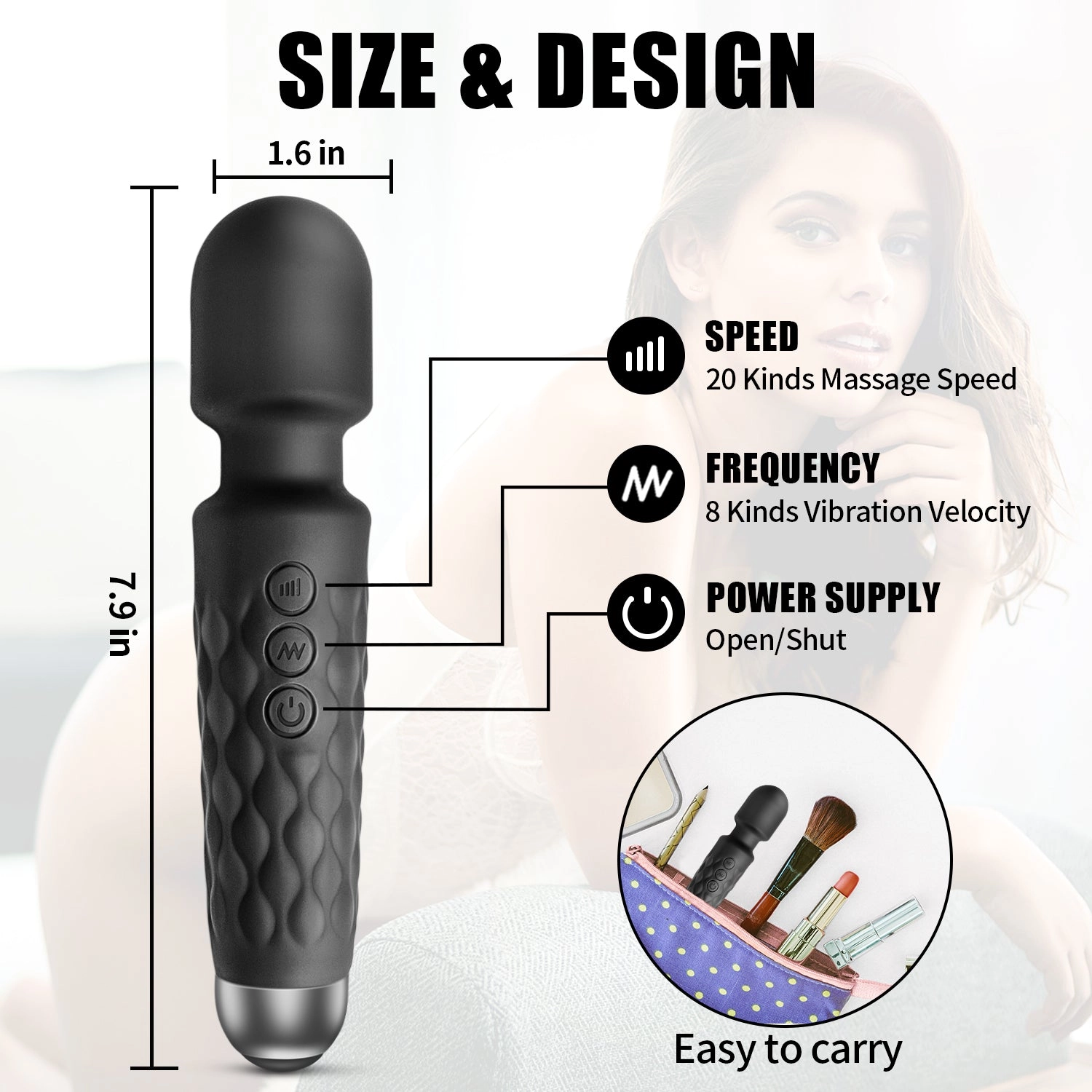 Microphone Silicone Wand Vibrator