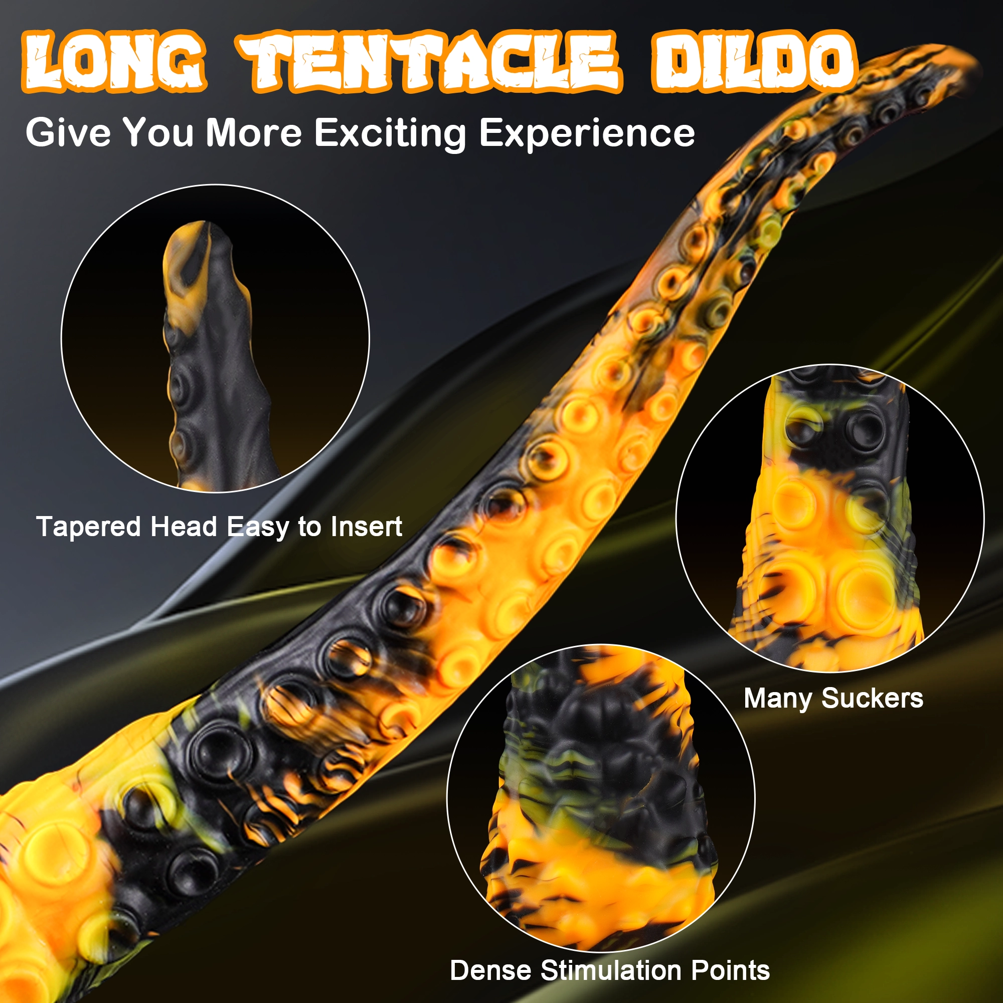 Mr. Octopus 13.6Long Dildo Large Butt Plug With Knot-Laphwing