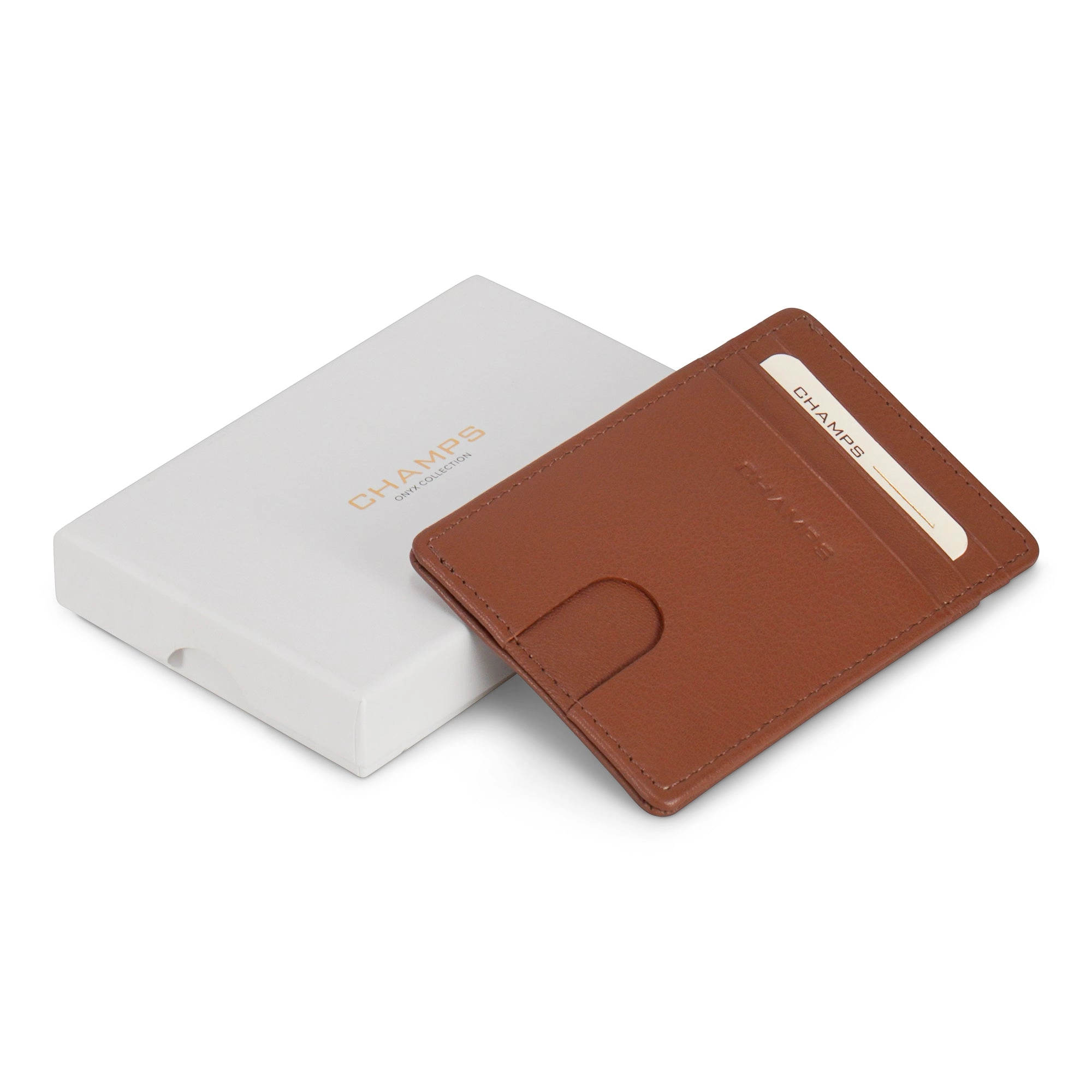 Onyx / Leather Access Card Case *Drop Ship*