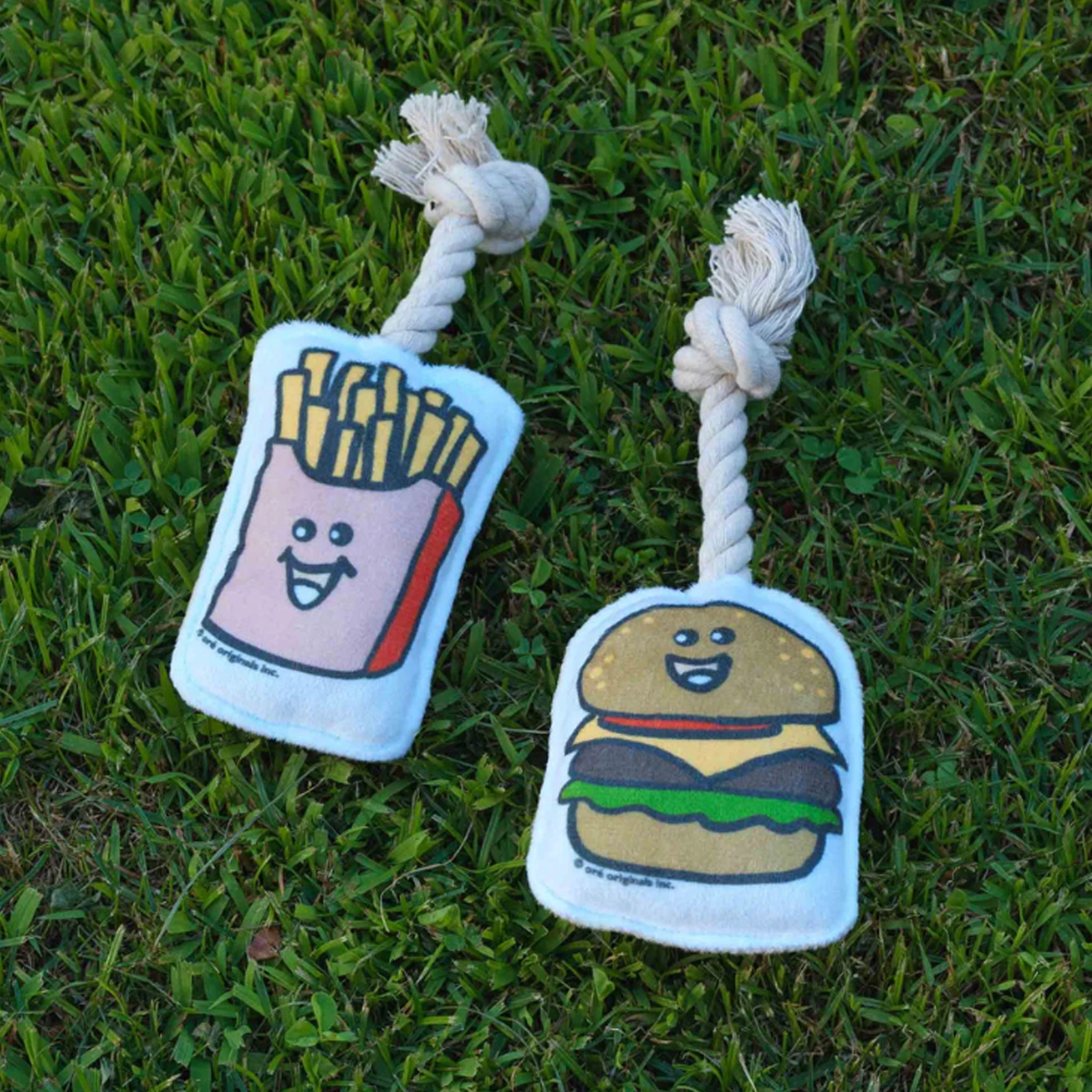 Ore Pet Mini Rope Toy Burger & Fries Dog Toys