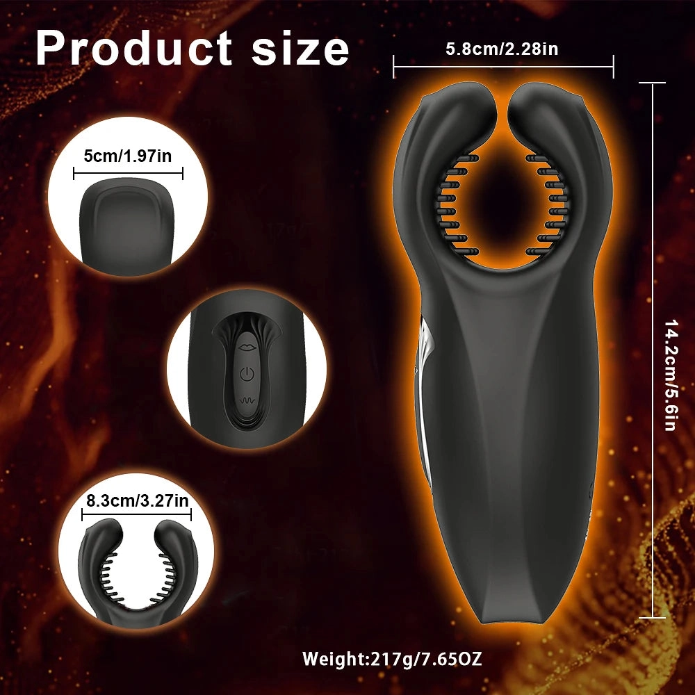 Penis Massager 10 Biting Modes 10 Vibration Modes