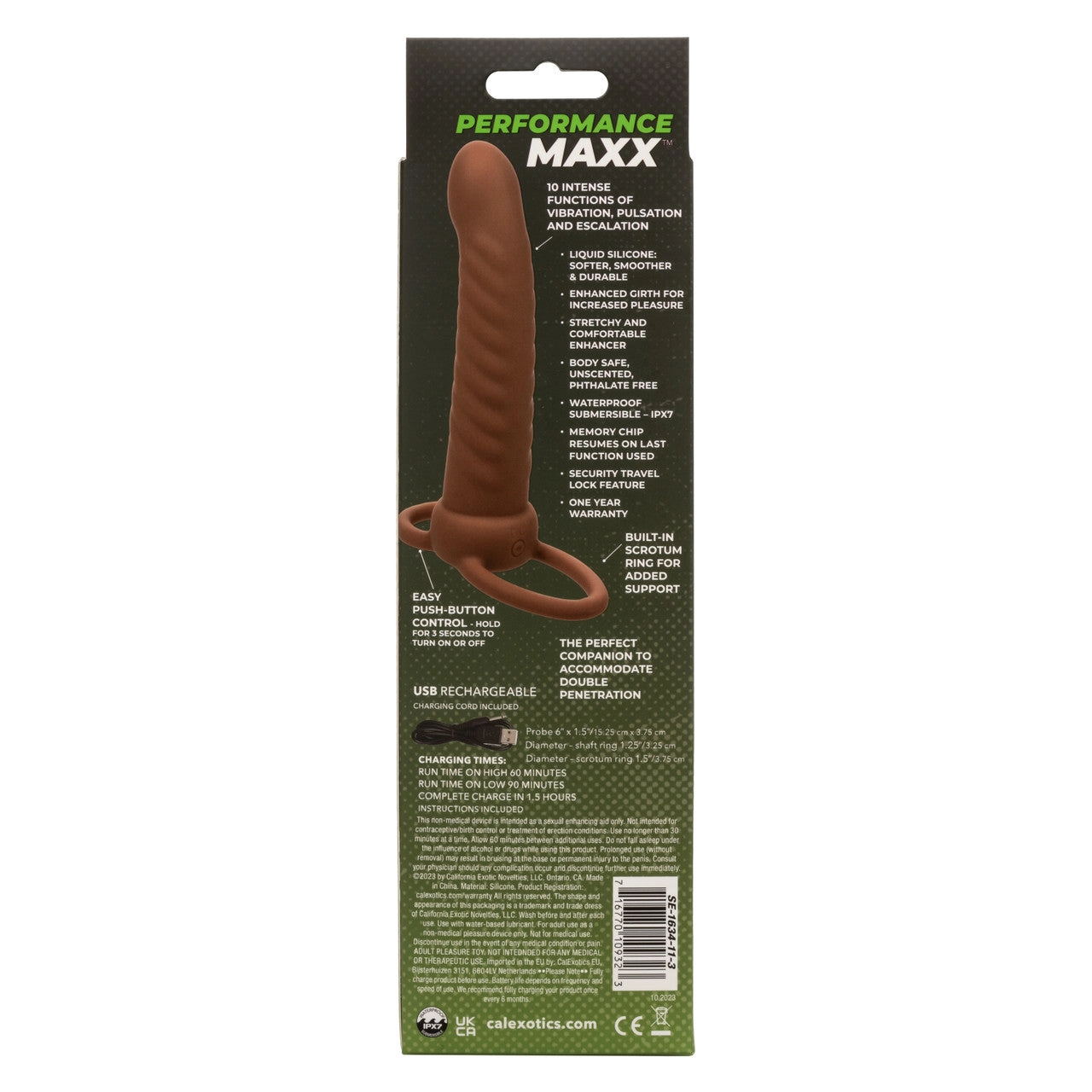 Performance Maxx™ Rechargeable Ribbed Dual Penetrator