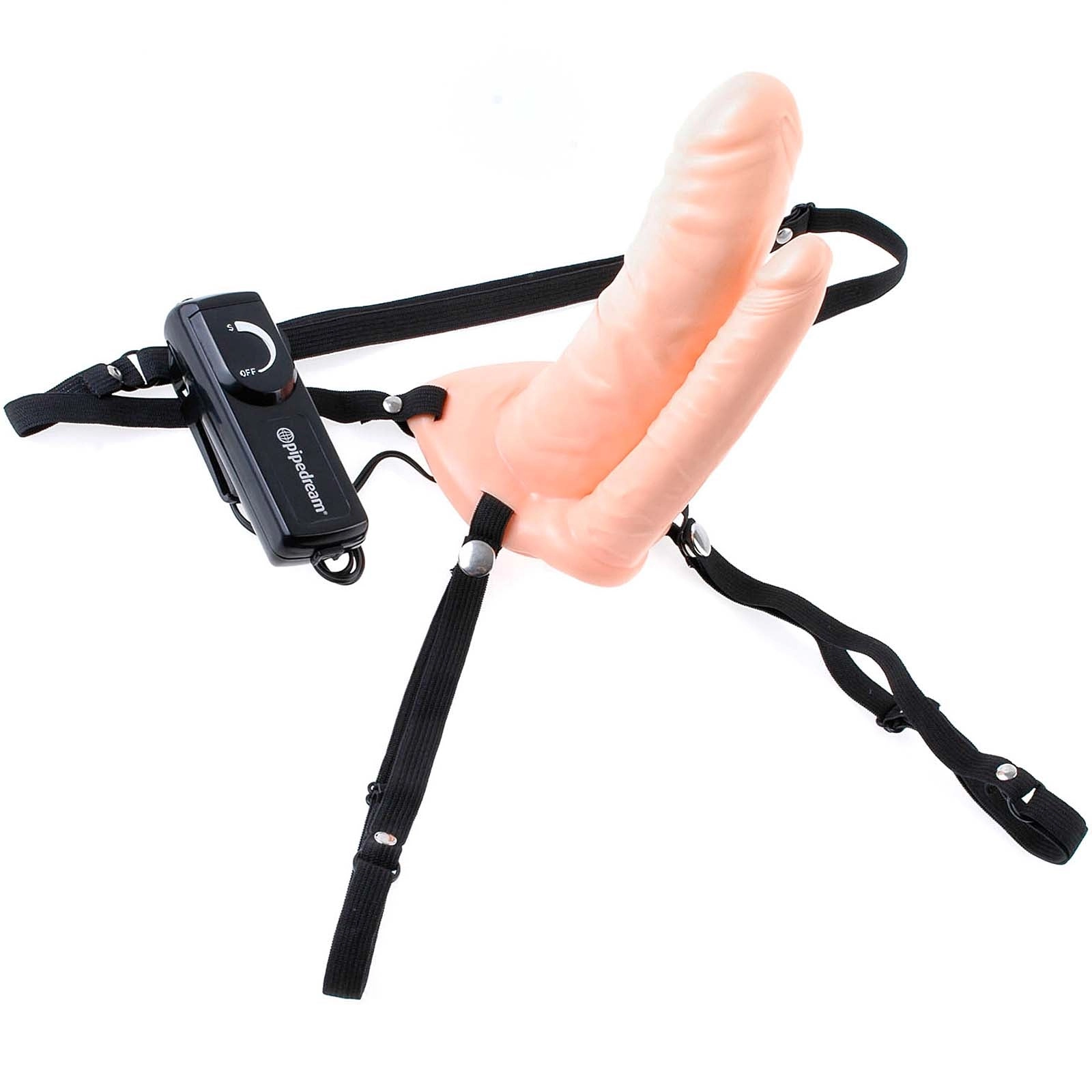 Pipedream - Fetish Fantasy Series 6 Double Penetrator Vibrating Hollow Strap-On