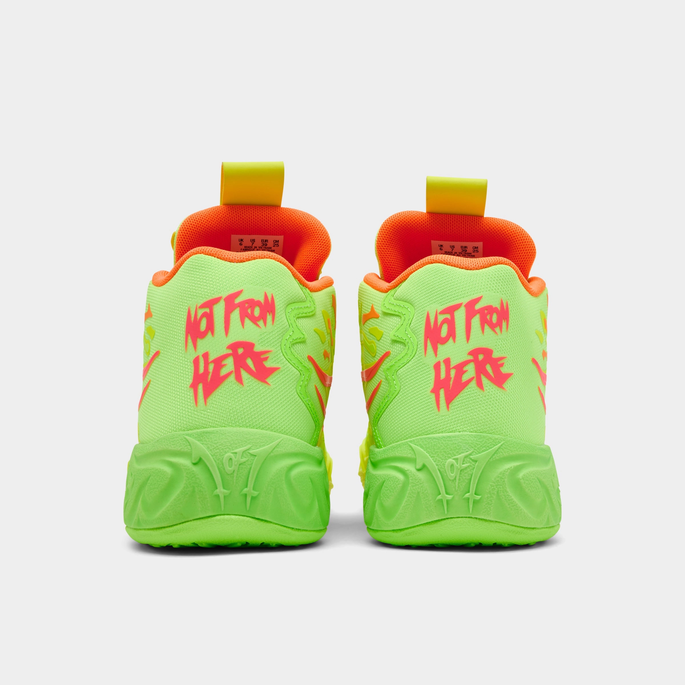 Puma x LaMelo Ball Juniors' MB.04 "Gem" Yellow Alert / Green Glare - Pink Alert