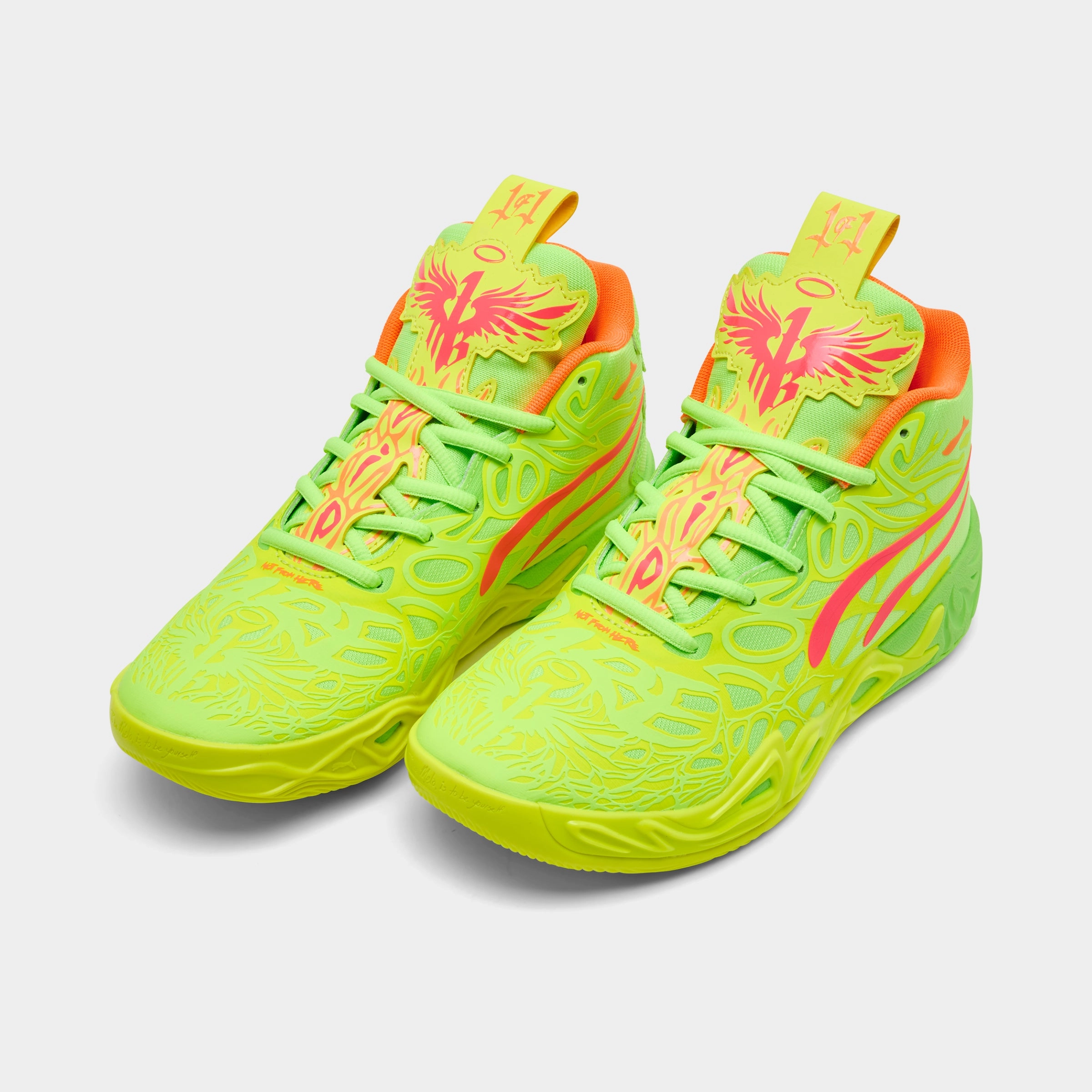 Puma x LaMelo Ball Juniors' MB.04 "Gem" Yellow Alert / Green Glare - Pink Alert