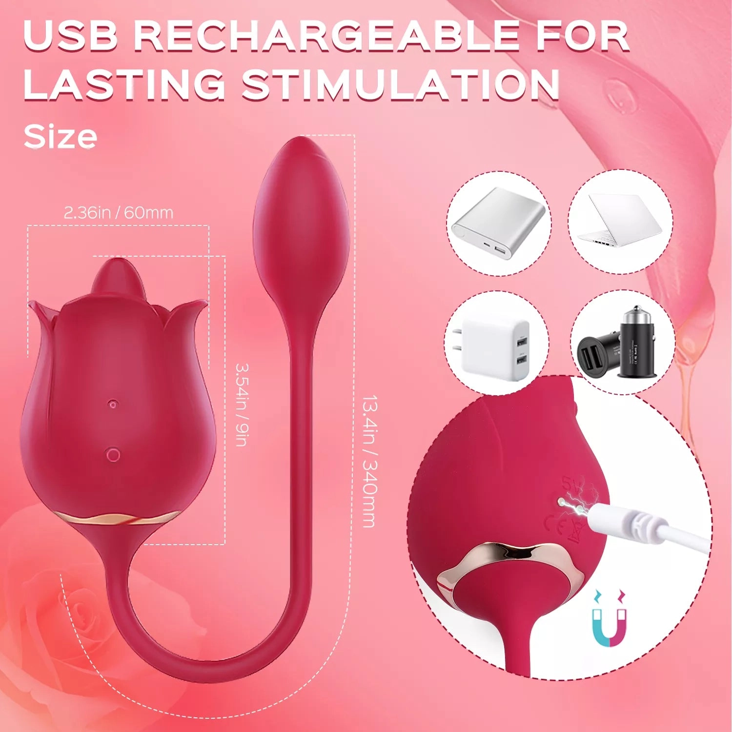 Rosie Rebellion - The Rose Toy Clit Licker & Vibrating Egg