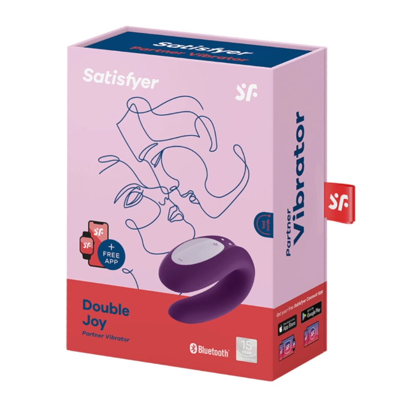 Satisfyer Double Joy Bluetooth App Controlled Couples Vibrator