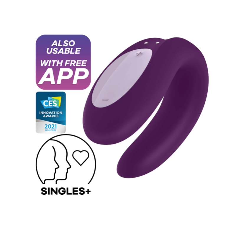 Satisfyer Double Joy Bluetooth App Controlled Couples Vibrator