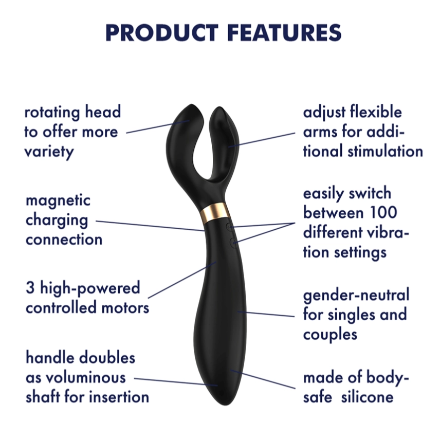Satisfyer Endless Fun Unisex Multipurpose Vibrator | Couples Wand