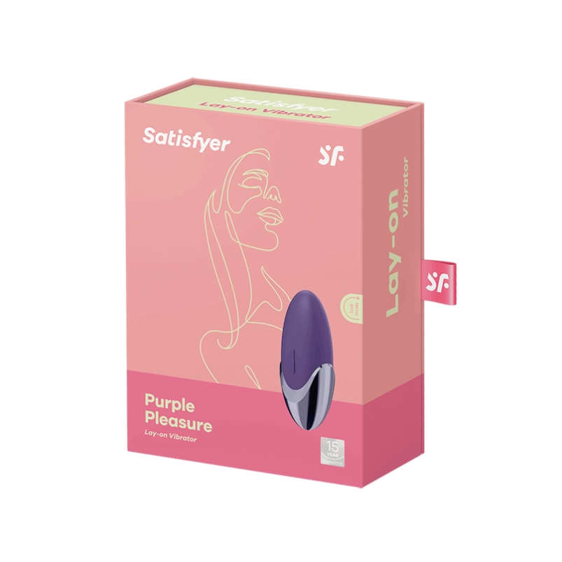Satisfyer Purple Pleasure Lay-On Pebble Vibrator