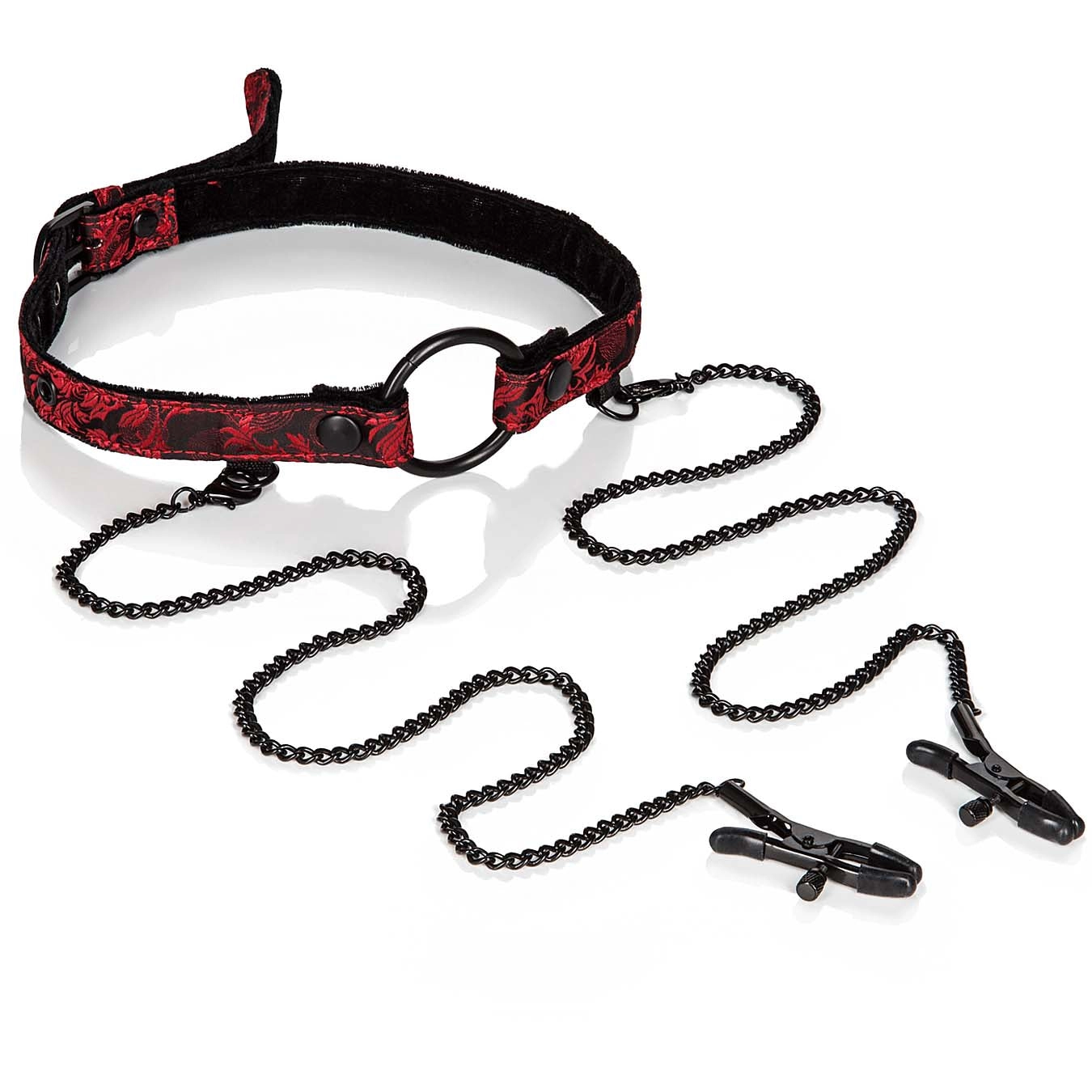 Scandal Open Mouth Gag with Clamps
