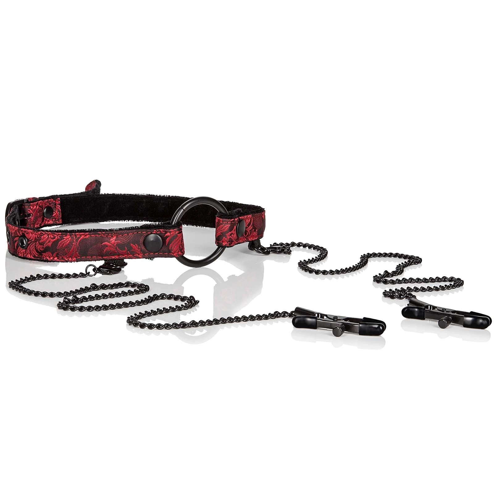 Scandal Open Mouth Gag with Clamps