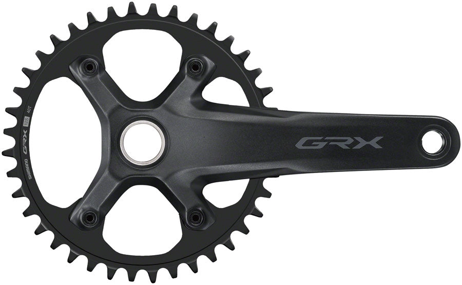Shimano GRX FC-RX610-1 Crankset - 165mm, 12-Speed, 40t, 110 BCD, Hollowtech II Spindle Interface, Black
