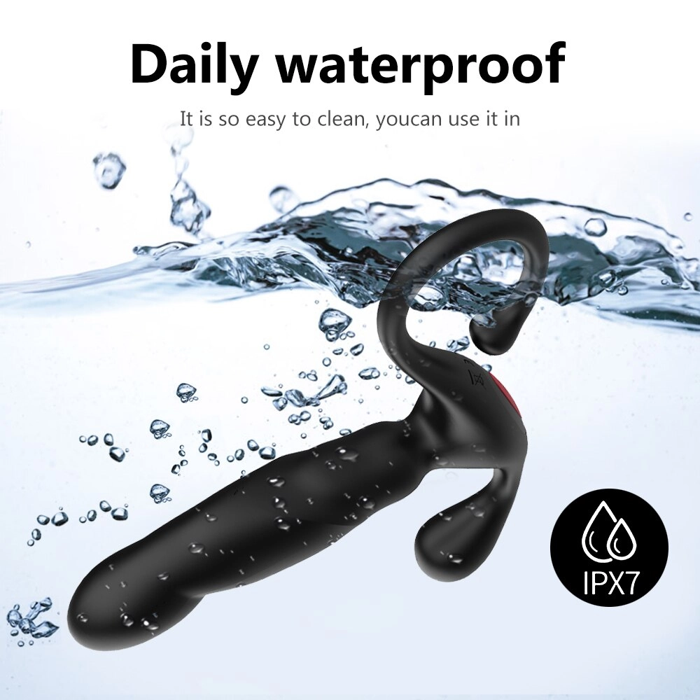 Silicone Prostate Stimulator Massager Anal Vibrator Heating Delay Ejaculation Anal Butt Plug Sex Toys for Men