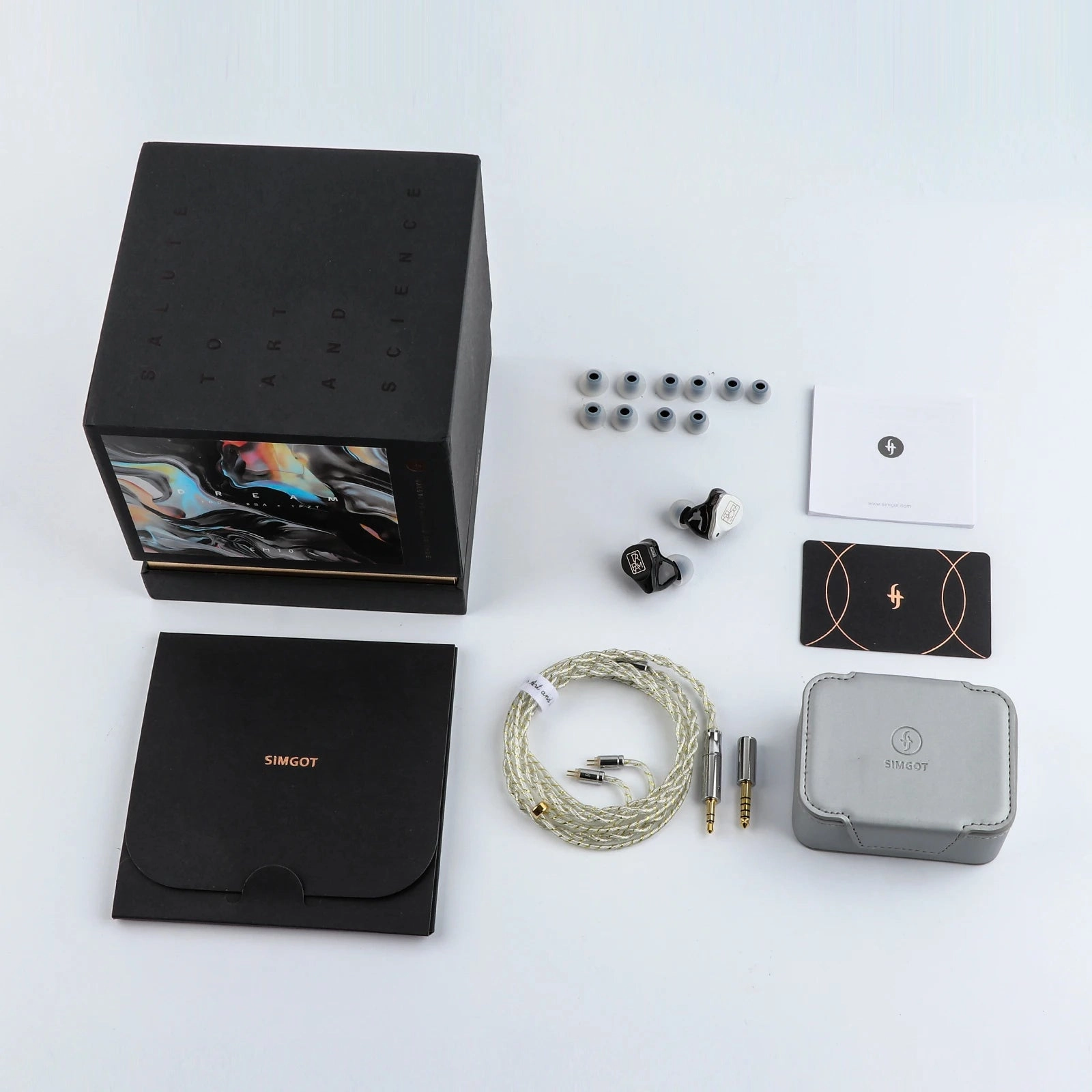 SIMGOT EM10 1DD 8BA 1PZT Hybrid In-Ear Earphones