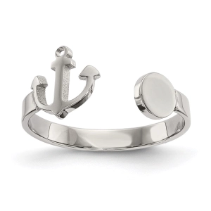 Stainless Steel Polished Adjustable Anchor Ring | SR623