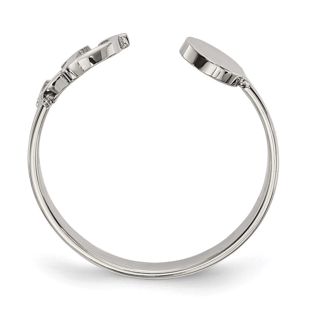 Stainless Steel Polished Adjustable Anchor Ring | SR623