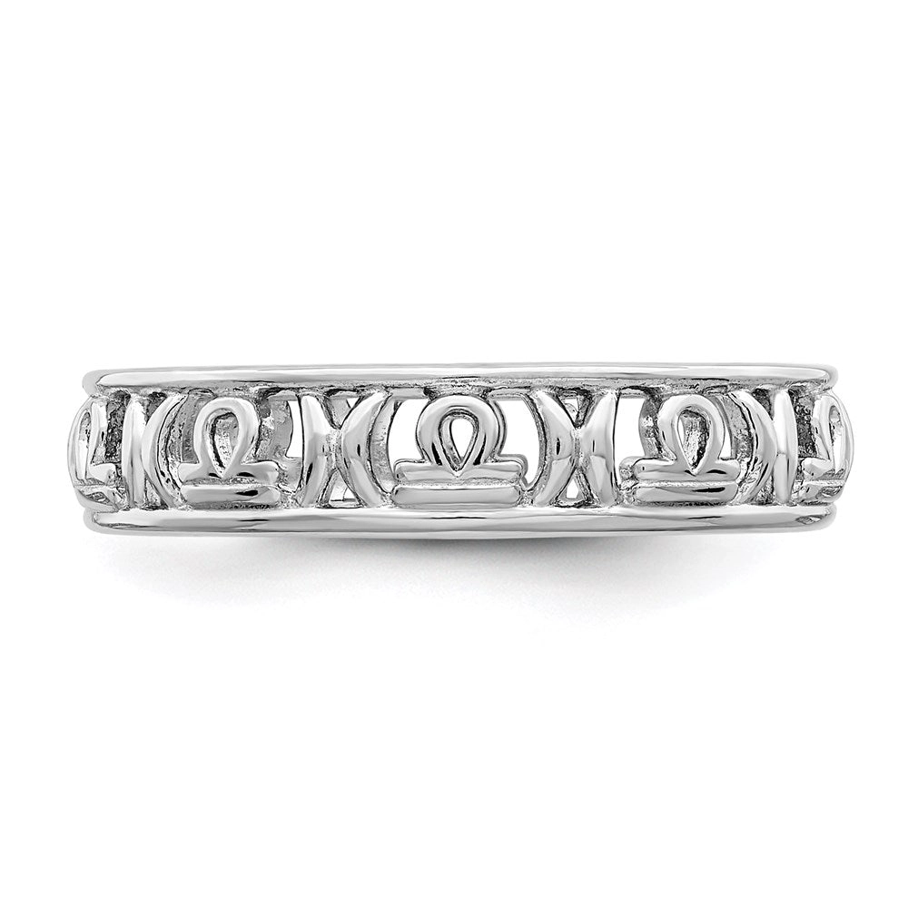 Sterling Silver Stackable Expressions Libra Zodiac Ring | QSK2018