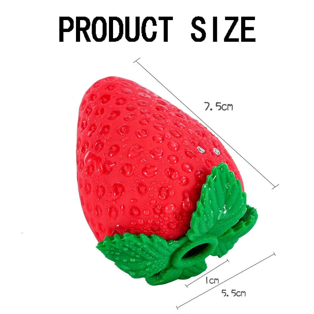 Strawberry Vibrator 8 Speeds Sucker Vibrator