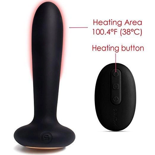 SVAKOM Primo 25-function Vibrating Rechargeable Warming Plug Black