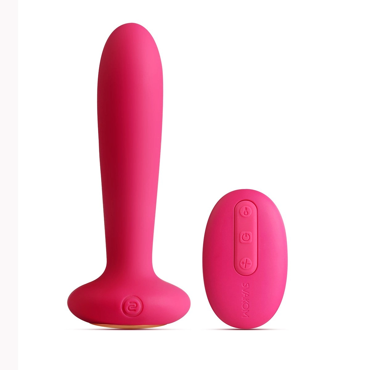 SVAKOM Primo 25-function Vibrating Rechargeable Warming Plug Wine Red