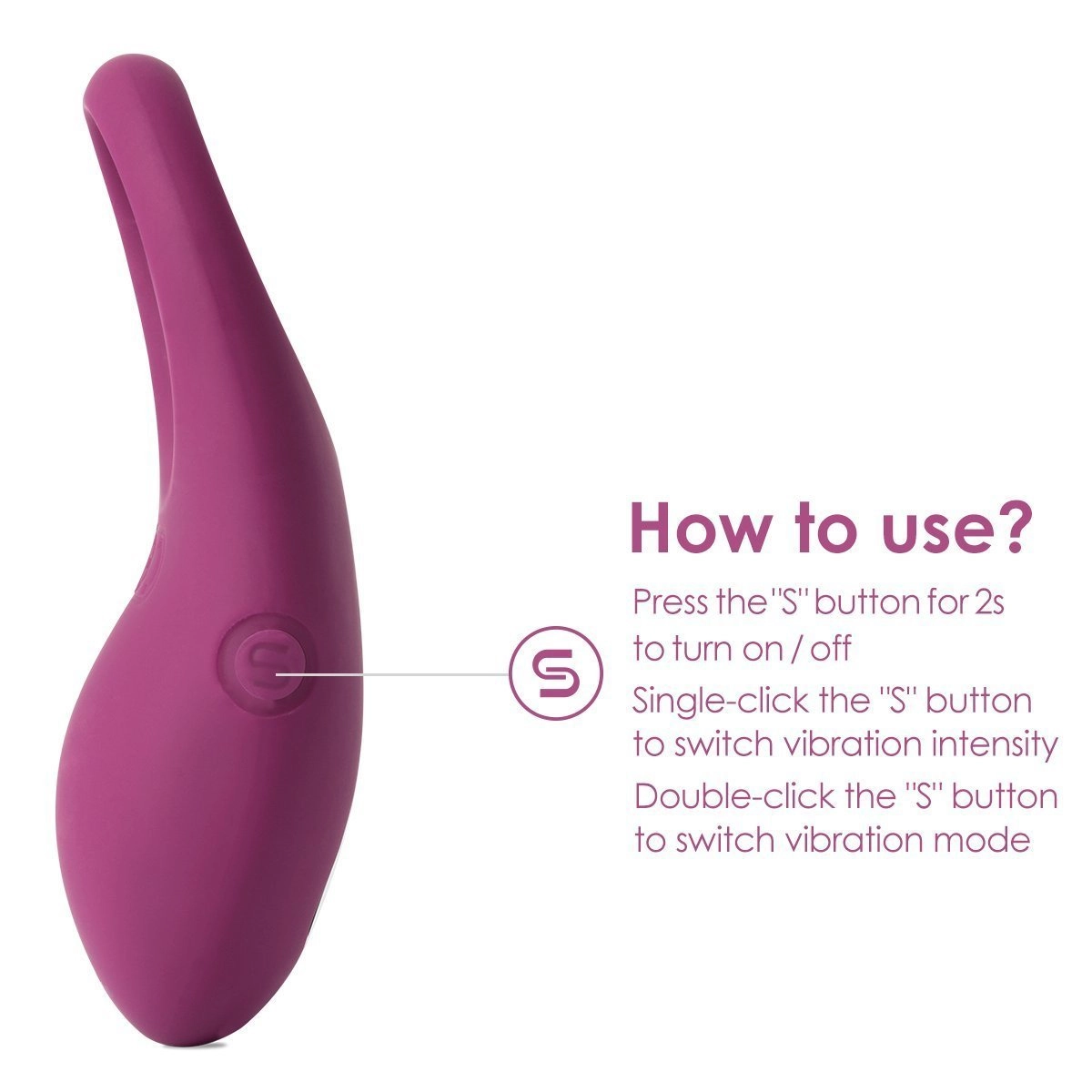 SVAKOM Wendy Vibrating Couples Ring - Violet