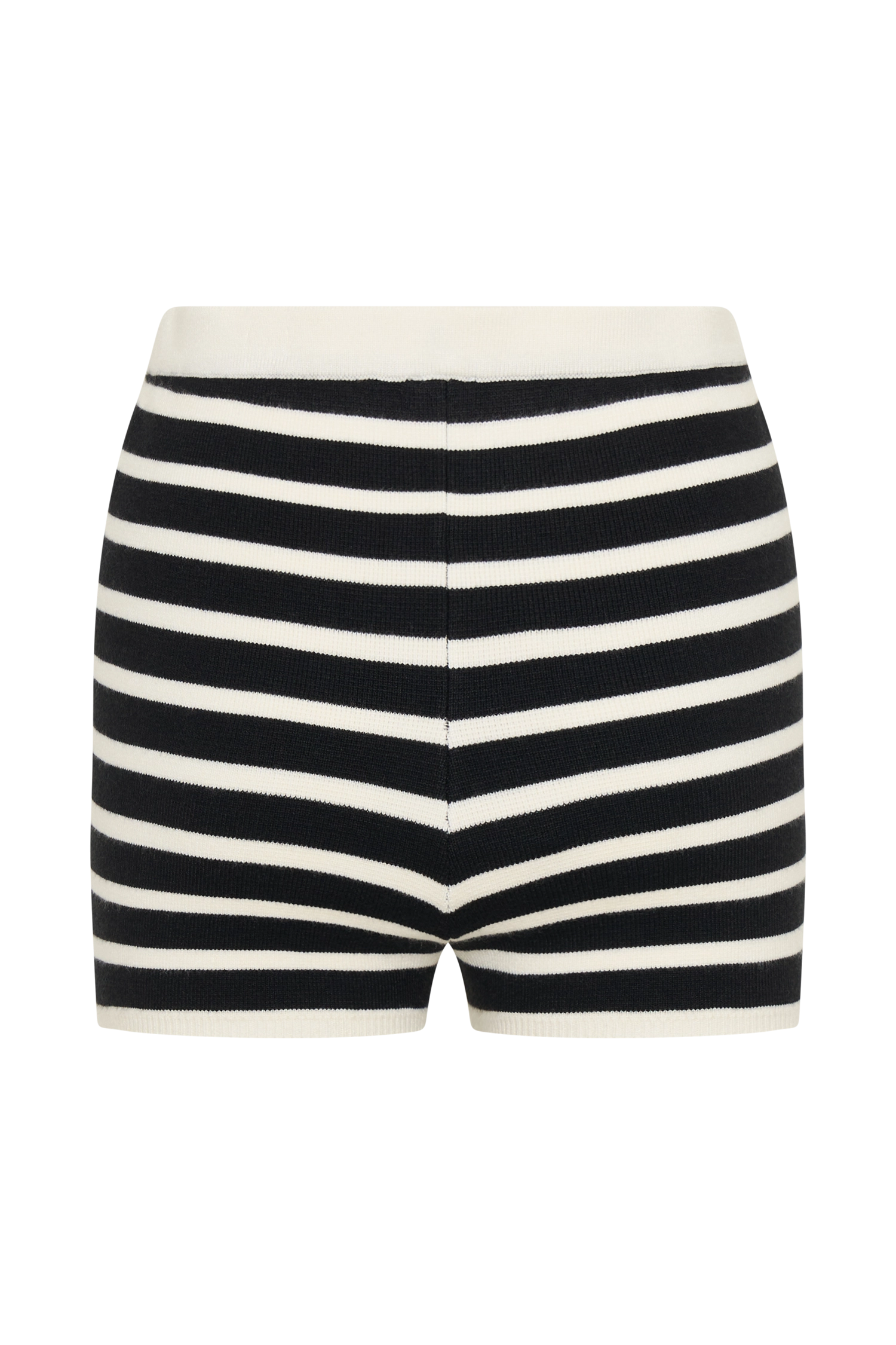 Tabitha Stripe Knit Shorts - Black/White