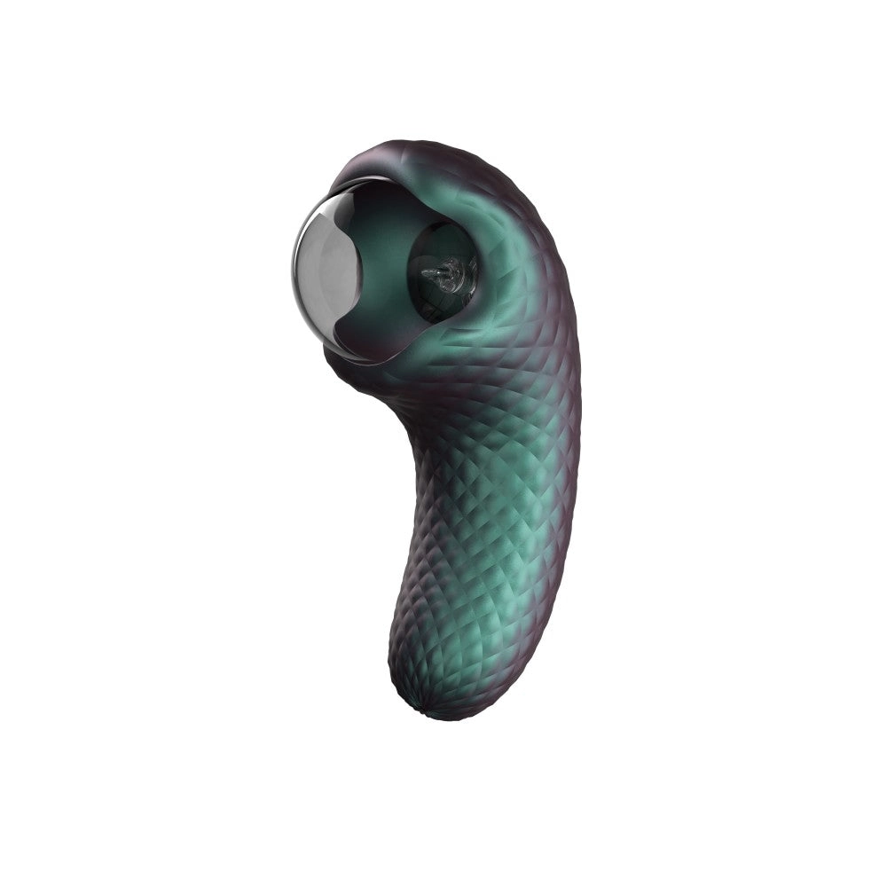 Temptasia By Blush®| Enchanted Serpent Pulse Vibrator With Mystical Plasma Globe - Dark Millenia