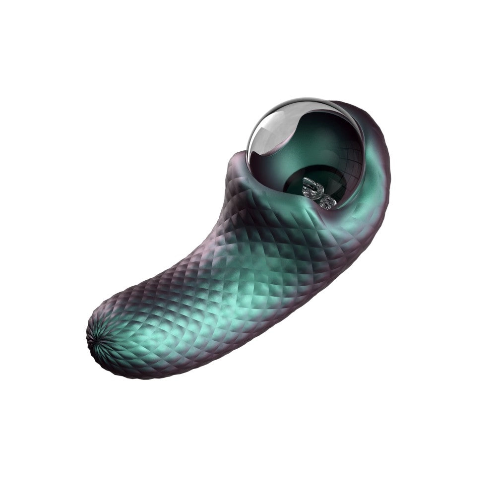 Temptasia By Blush®| Enchanted Serpent Pulse Vibrator With Mystical Plasma Globe - Dark Millenia
