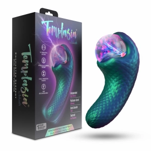 Temptasia By Blush®| Enchanted Serpent Pulse Vibrator With Mystical Plasma Globe - Dark Millenia