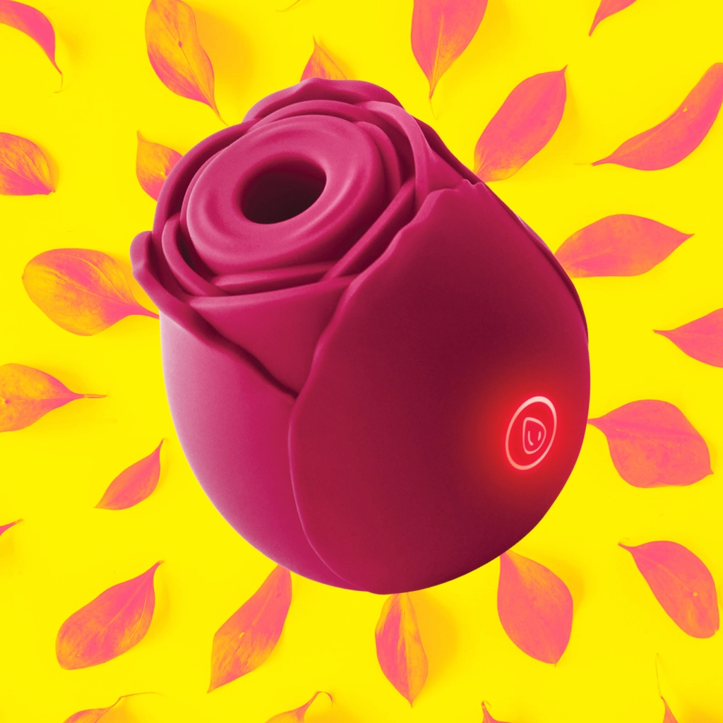 The Rose Rechargeable Suction Vibrator