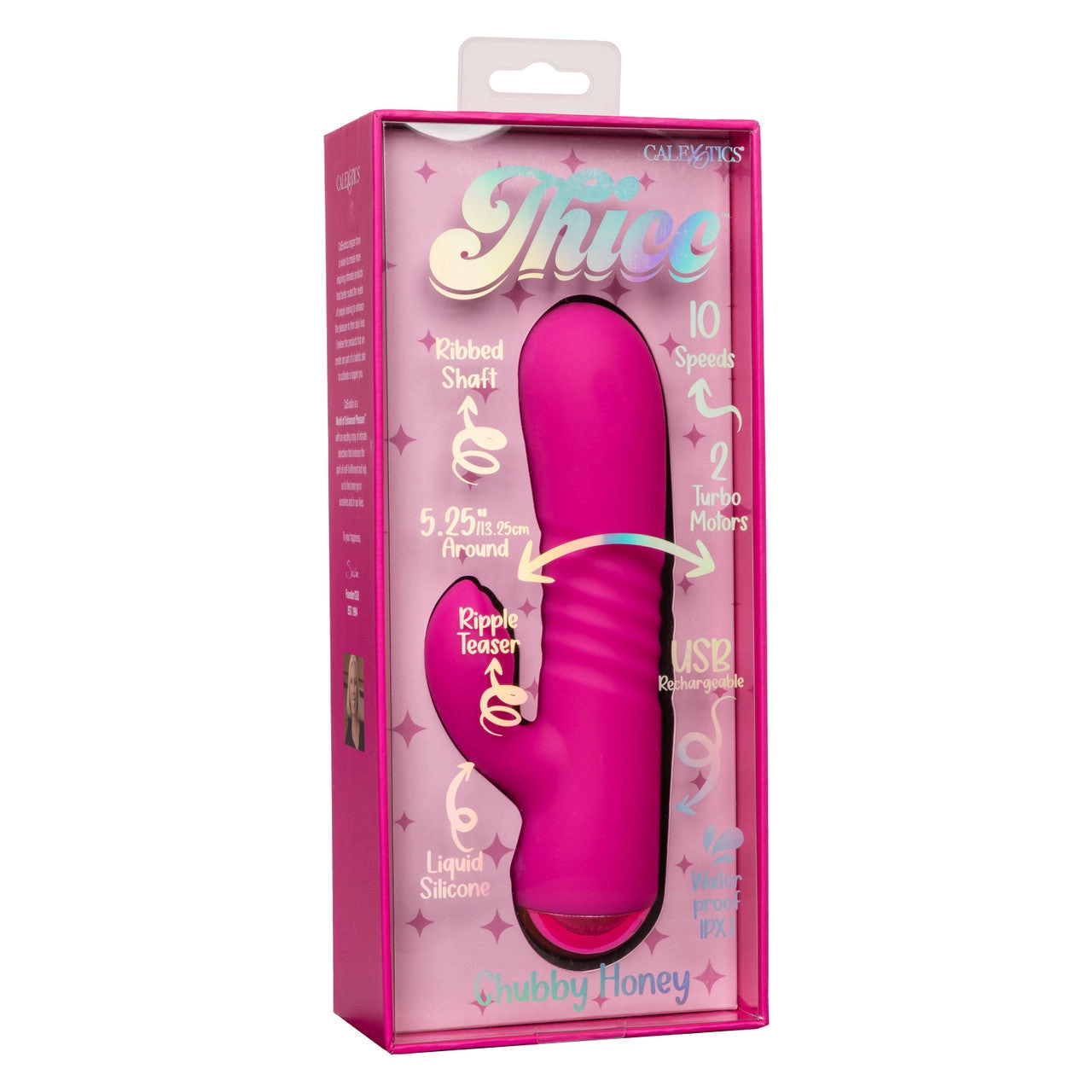Thicc Pink Chubby Honey Dual Motor Massager Vibrator