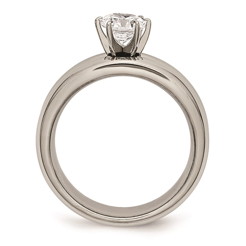 Titanium CZ Ring | TB373