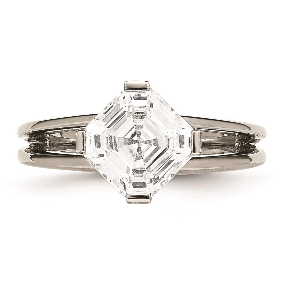 Titanium CZ Ring | TB375