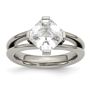 Titanium CZ Ring | TB375