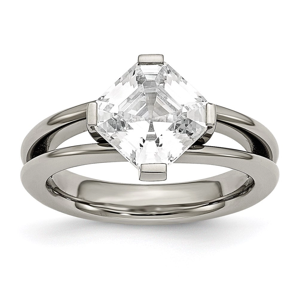 Titanium CZ Ring | TB375