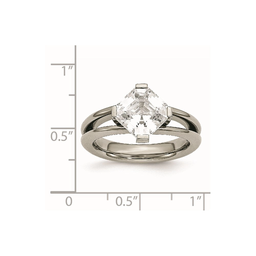 Titanium CZ Ring | TB375