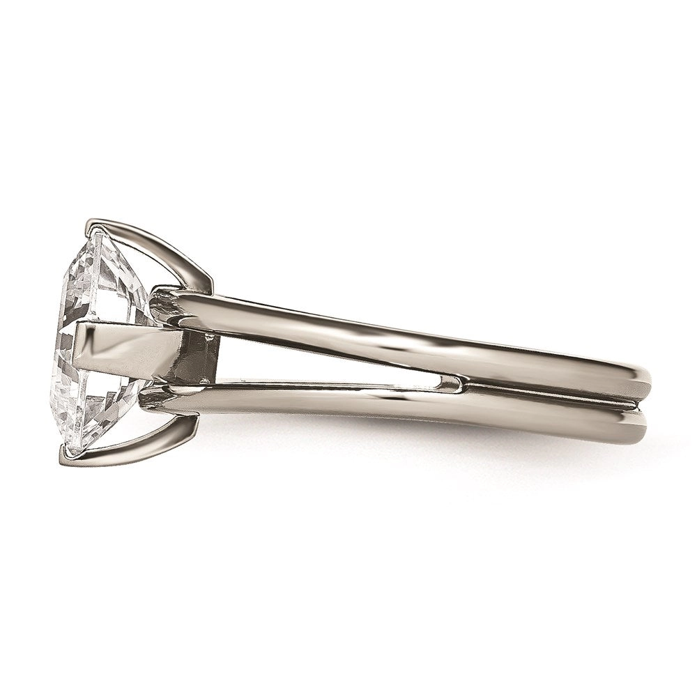 Titanium CZ Ring | TB375