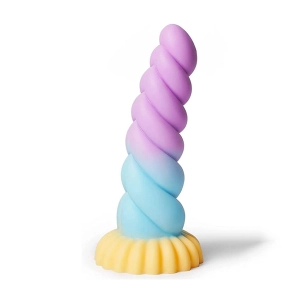 Unicorn 8.66 Yellow Liquid Silicone Dildo With Delightful Macaron Color - Laphwing